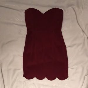Tobi Wine Burgundy Colored Dress